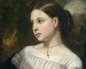 托马斯 库图尔 : Portrait of a Girl